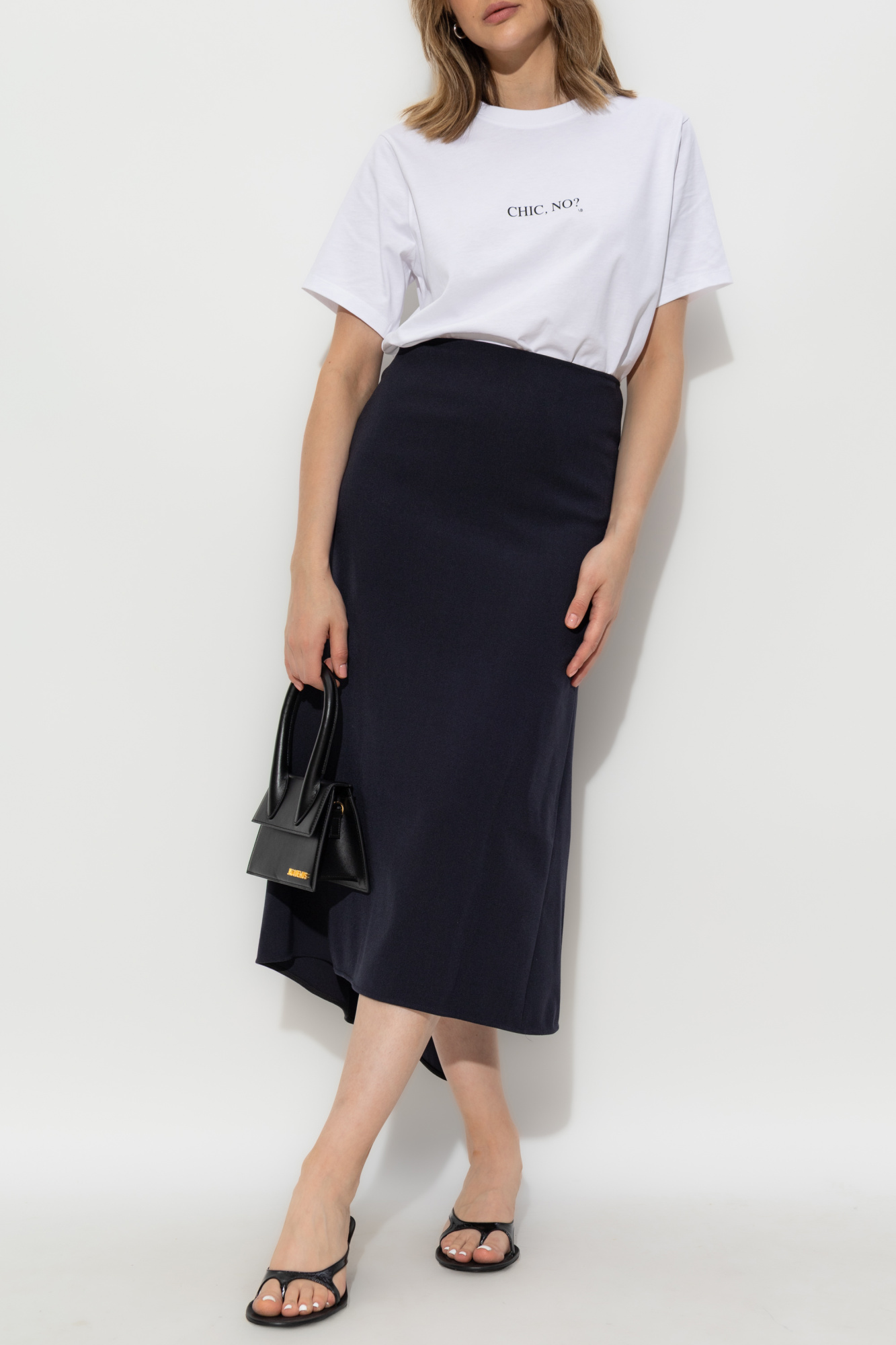 White T-shirt with print Victoria Beckham - Vitkac Italy